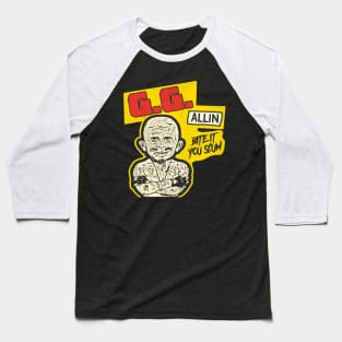 GG ALLIN Bite It You Scum Baseball T-Shirt